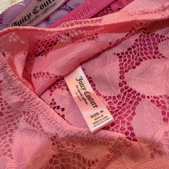 Juicy Couture Lace High Cut Panties Pack of Three NWT Size Medium - Picture 4 of 4